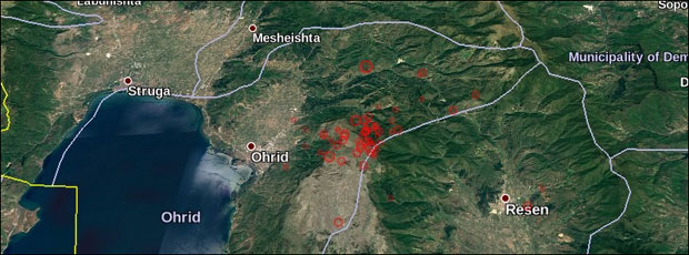 НАСТАВЉА СЕ СЕРИЈА ПОТРЕСА: Охрид погодила још три земљотреса